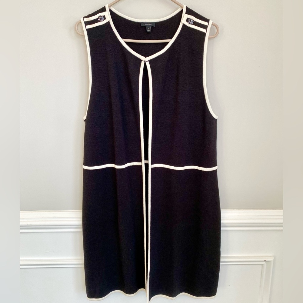 Talbots women’s Cotton blend long cardigan size M